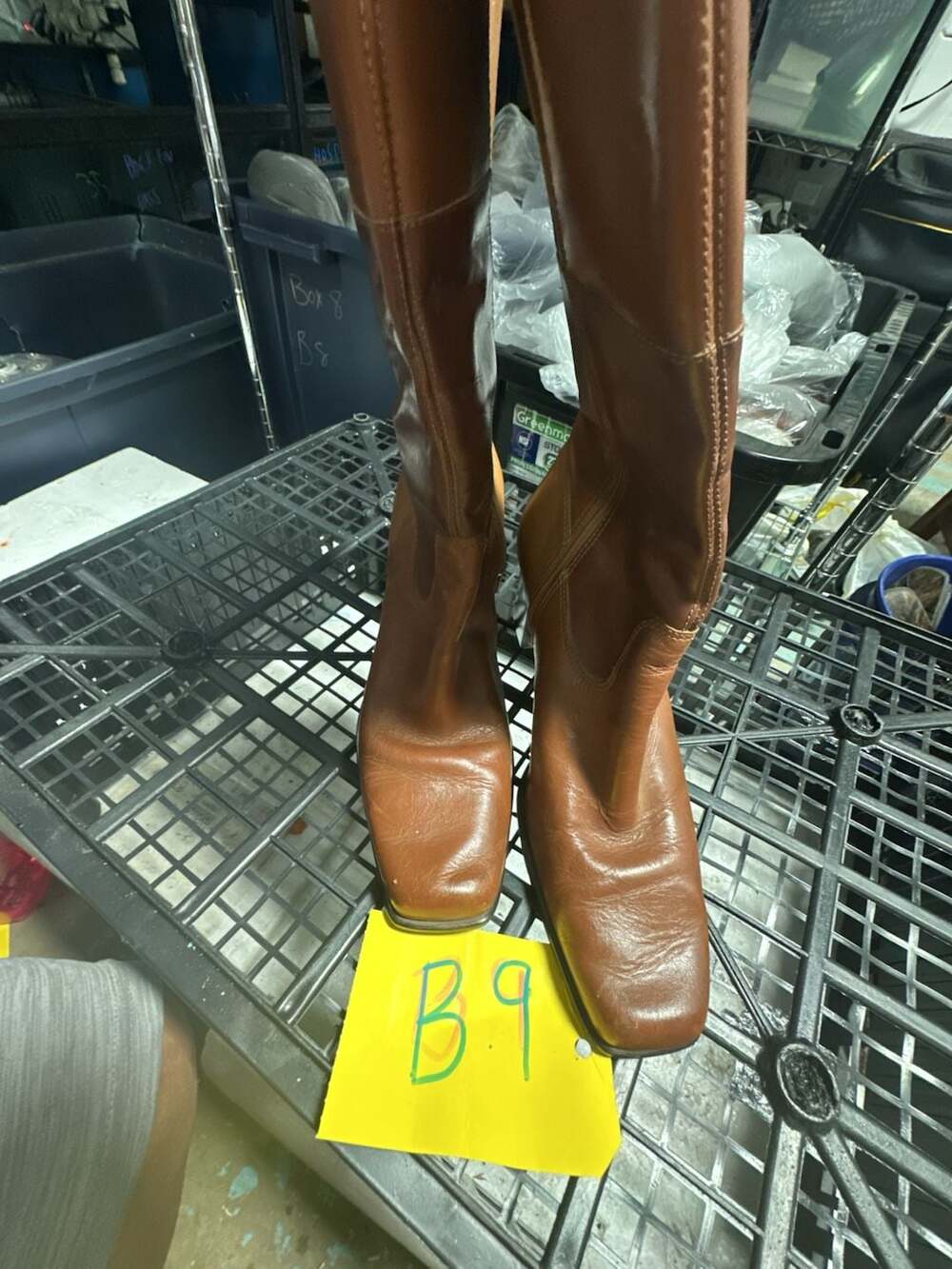 Croft & Barrow Women's Brown Leather Knee High Block Heel Boots Size 6.5M